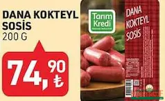 TARIM KREDİ DANA KOKTEYL SOSİS 200 G